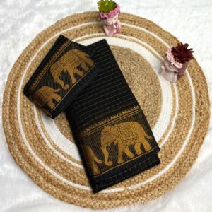 Sungudi Cotton Sarees with Elephant Borders
