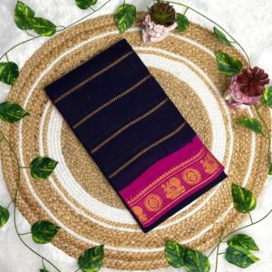 Blue Velthari Sungudi Cotton Saree