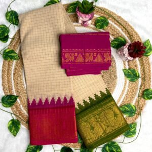 GANGA JAMUNA Sungudi Cotton Sarees