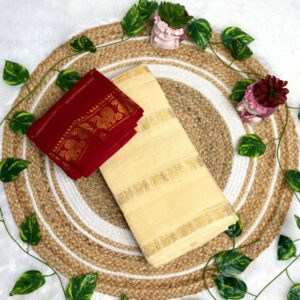 Mayil Veldhari Sungudi Cotton Saree
