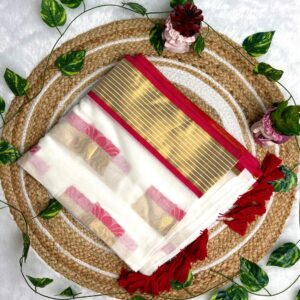 Thamara Onam Mul Cotton Saree